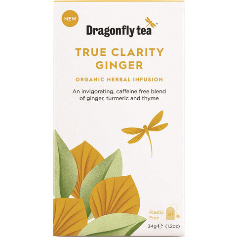 True Clarity Ginger, Organic Herbal Infusion, 20 sachets