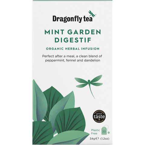 Mint Garden Digestif, Organic Herbal Infusion, 20 sachets