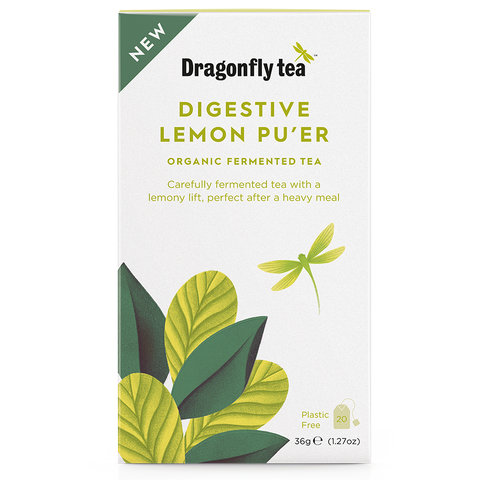 Digestive Lemon Pu'er, Organic Fermented Tea, 20 sachets