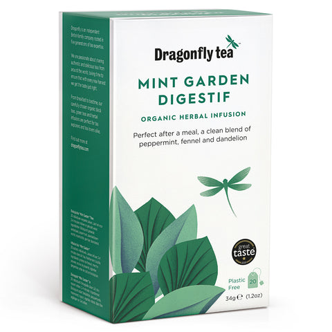 Mint Garden Digestif, Organic Herbal Infusion, 20 sachets